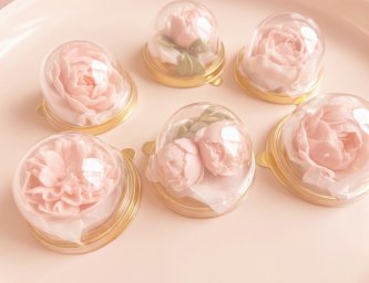 Мыло-купол ручной работы 3Д. Аромат: лотос и франжипани. 2